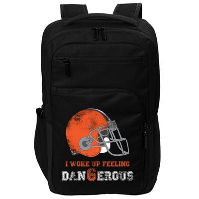 I Woke Up Feeling Dangerous Distressed Impact Tech Backpack