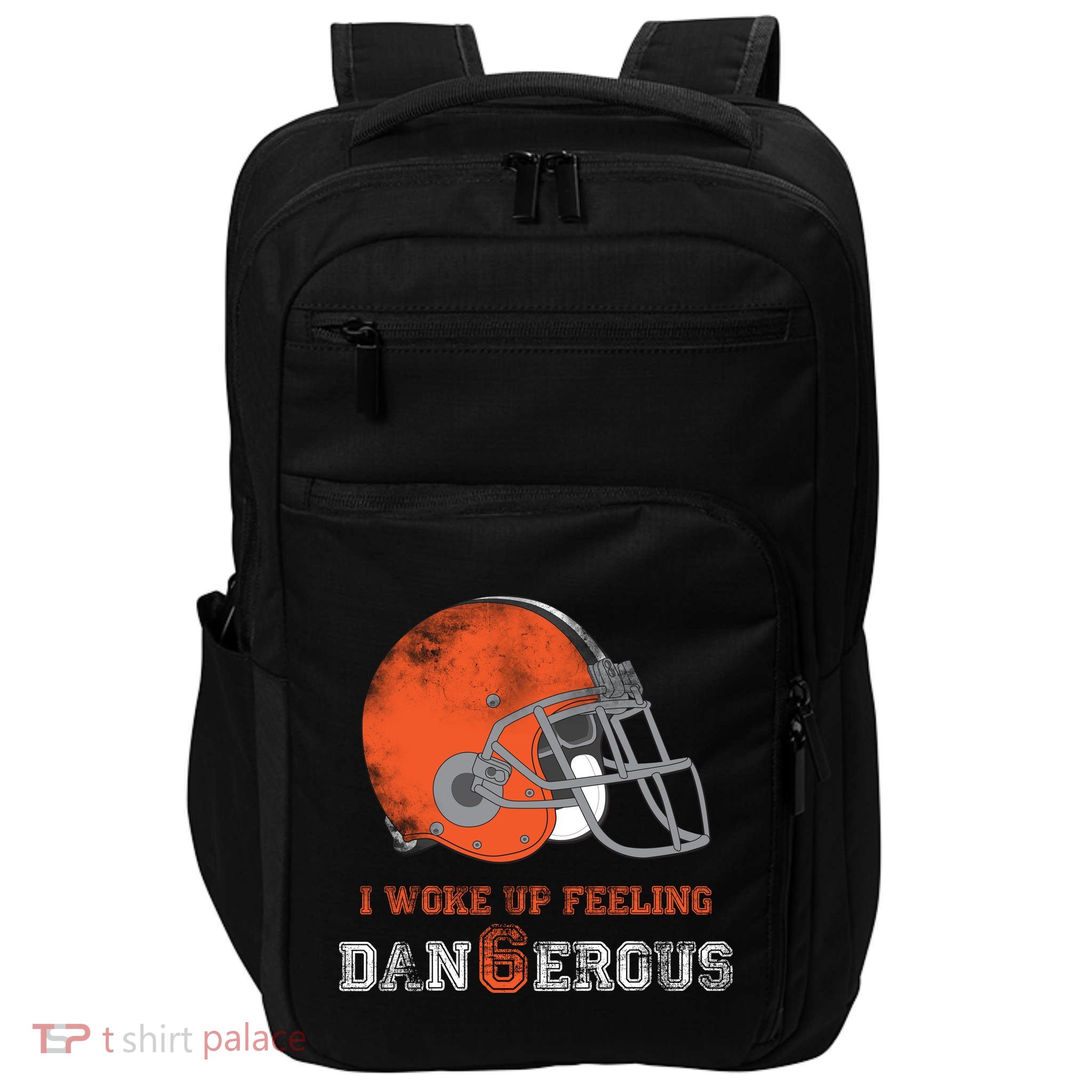 I Woke Up Feeling Dangerous Distressed Impact Tech Backpack