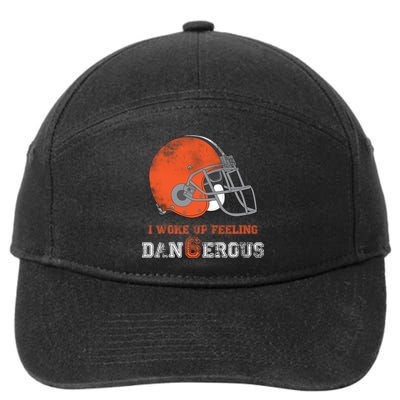 I Woke Up Feeling Dangerous Distressed 7-Panel Snapback Hat