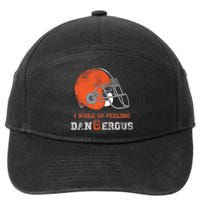 I Woke Up Feeling Dangerous Distressed 7-Panel Snapback Hat