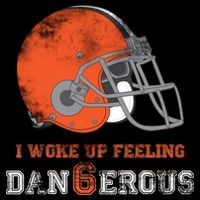 I Woke Up Feeling Dangerous Distressed Drawstring Bag