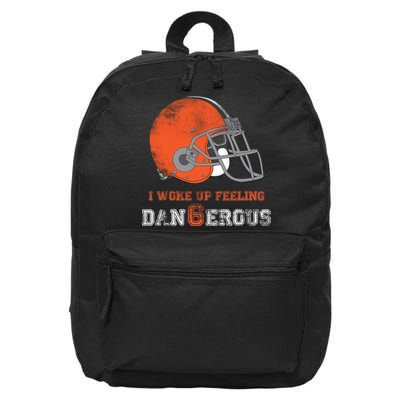 I Woke Up Feeling Dangerous Distressed 16 in Basic Backpack