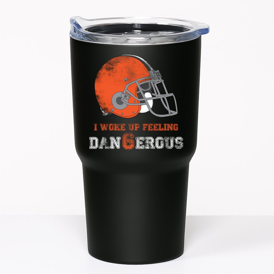 I Woke Up Feeling Dangerous Distressed Tumbler