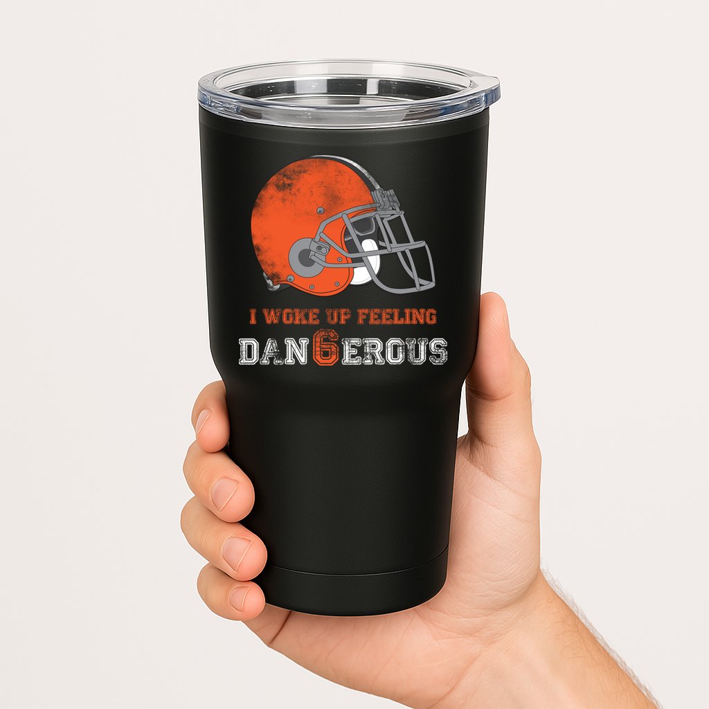 I Woke Up Feeling Dangerous Distressed Tumbler