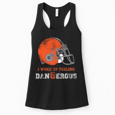I Woke Up Feeling Dangerous Distressed Womens Tank Top