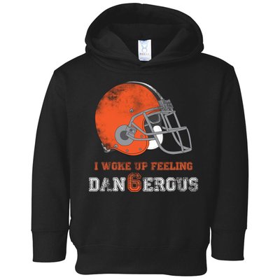 I Woke Up Feeling Dangerous Distressed Toddler Hoodie
