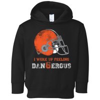 I Woke Up Feeling Dangerous Distressed Toddler Hoodie