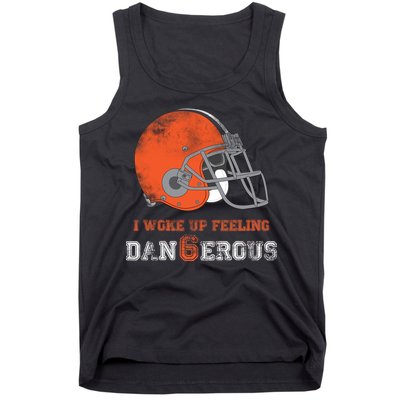 I Woke Up Feeling Dangerous Distressed Tank Top
