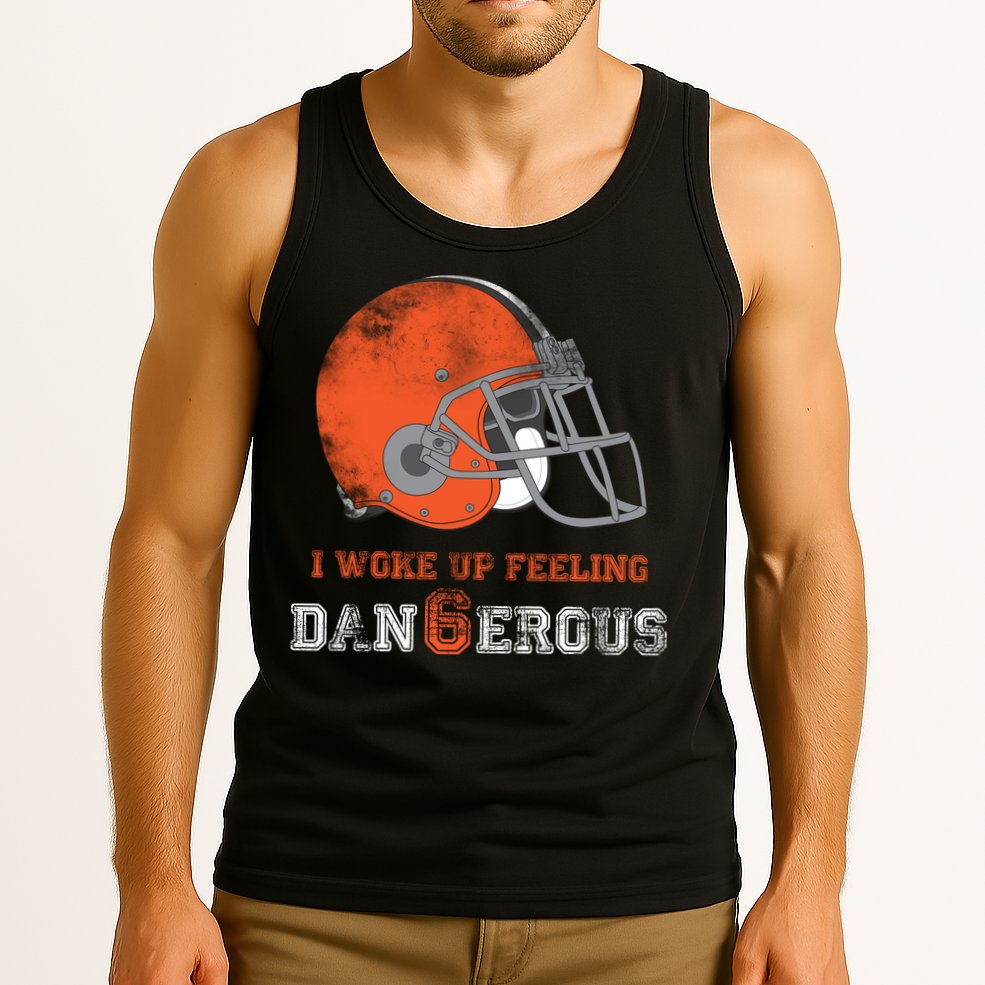 I Woke Up Feeling Dangerous Distressed Tank Top