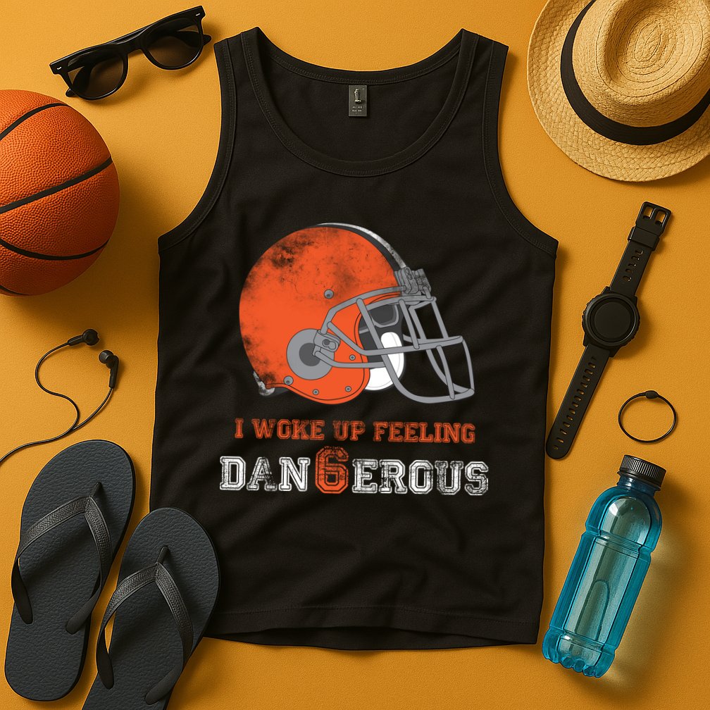 I Woke Up Feeling Dangerous Distressed Tank Top