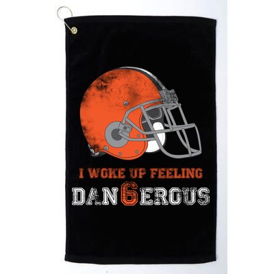 I Woke Up Feeling Dangerous Distressed Golf Towel
