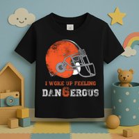 I Woke Up Feeling Dangerous Distressed Toddler T-Shirt