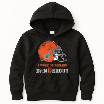 I Woke Up Feeling Dangerous Distressed Kids Hoodie