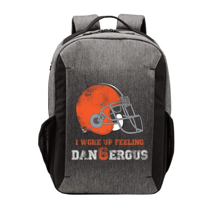 I Woke Up Feeling Dangerous Distressed Vector Backpack