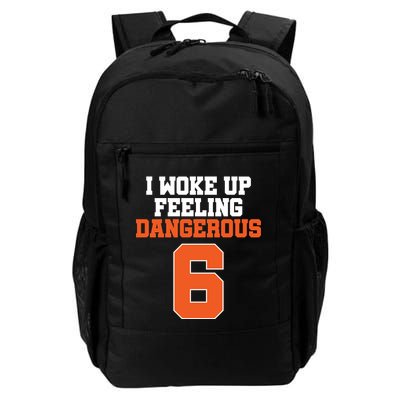 I Woke Up Feeling Dangerous Football Backpack