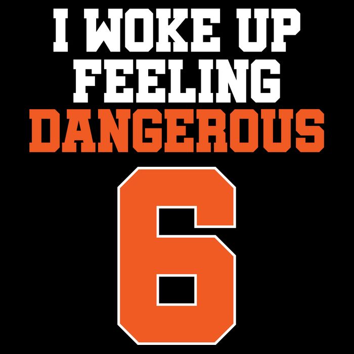 I Woke Up Feeling Dangerous Football Baby Bodysuit