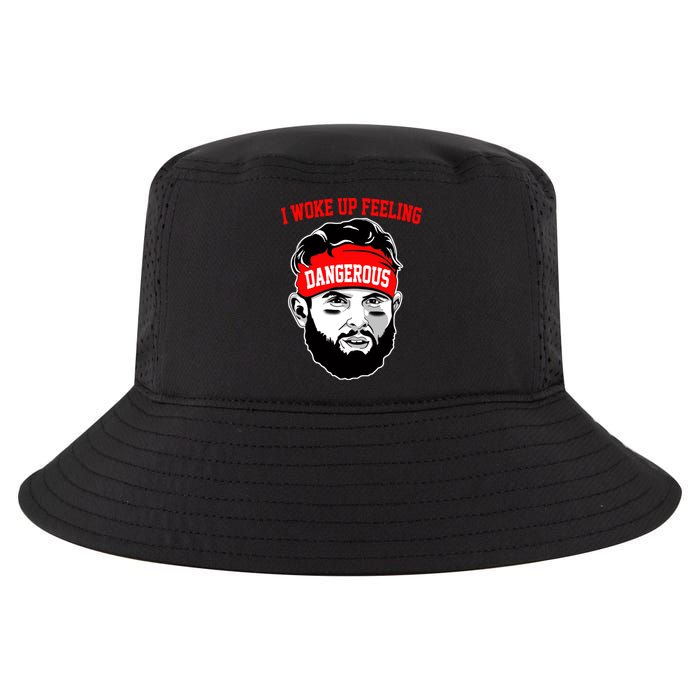 I Woke Up Feeling Dangerous Funny Football Cool Comfort Performance Bucket Hat