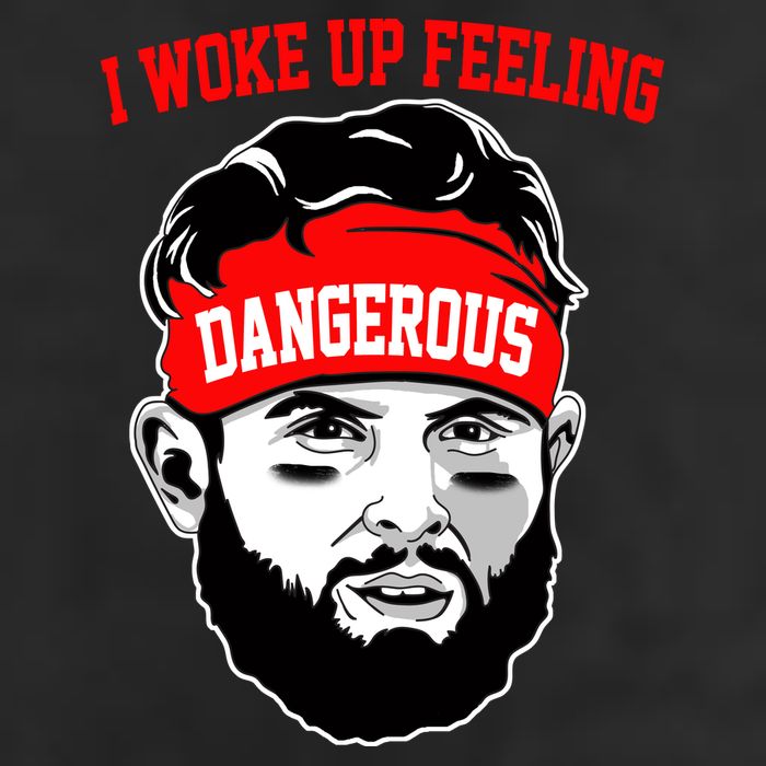 I Woke Up Feeling Dangerous Funny Football Cool Comfort Performance Bucket Hat