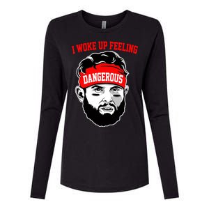 I Woke Up Feeling Dangerous Funny Football Womens Cotton Relaxed Long Sleeve T-Shirt