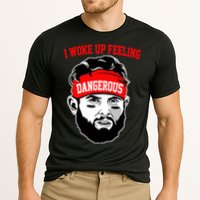I Woke Up Feeling Dangerous Funny Football Cooling Performance Crew T-Shirt