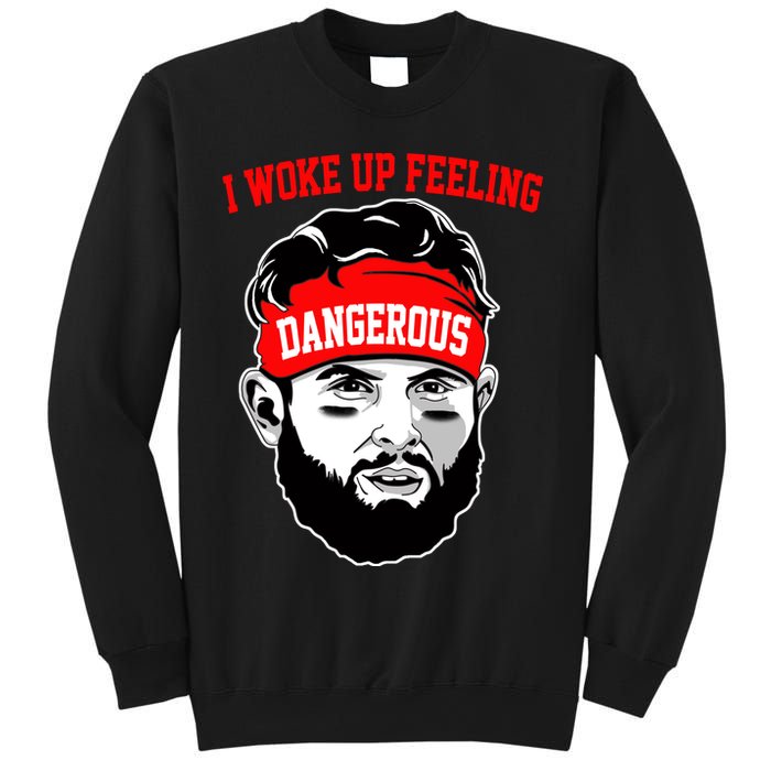 I Woke Up Feeling Dangerous Funny Football Sweatshirt