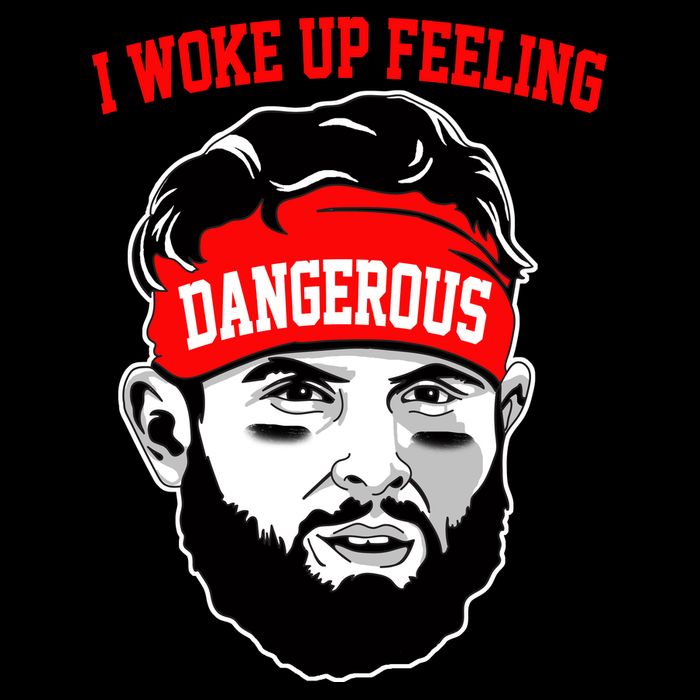 I Woke Up Feeling Dangerous Funny Football Sweatshirt