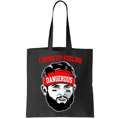 I Woke Up Feeling Dangerous Funny Football Bag