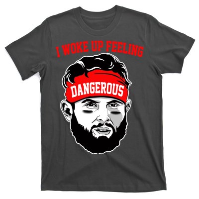 I Woke Up Feeling Dangerous Funny Football T-Shirt