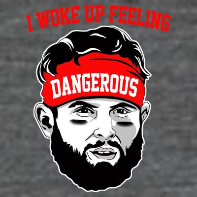 I Woke Up Feeling Dangerous Funny Football T-Shirt