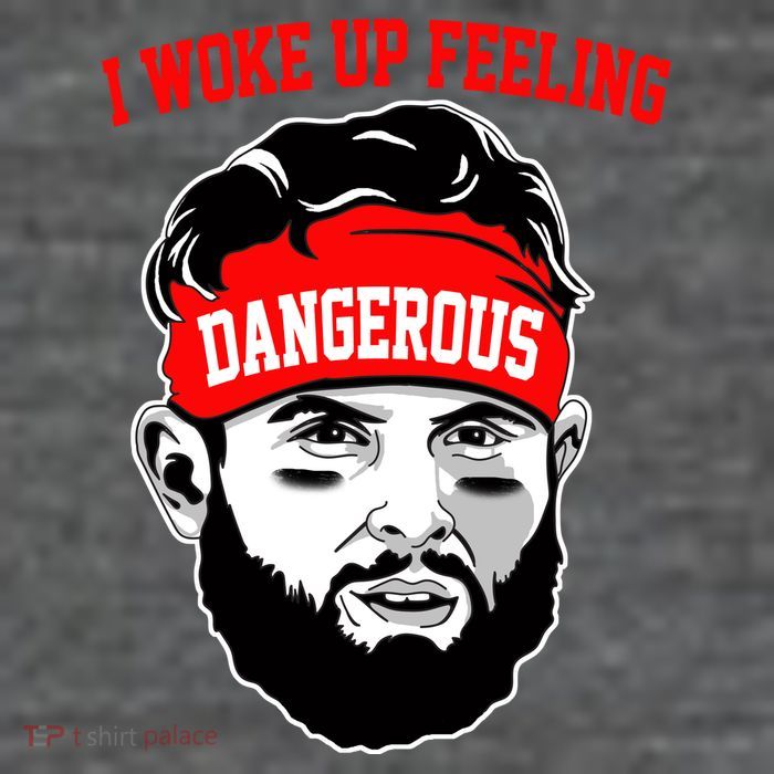I Woke Up Feeling Dangerous Funny Football T-Shirt