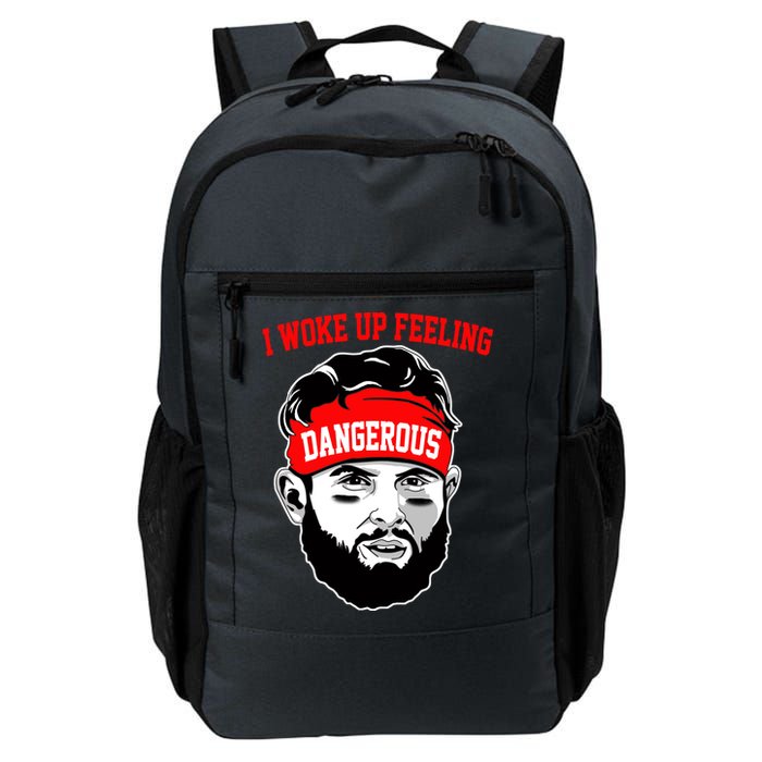 I Woke Up Feeling Dangerous Funny Football Backpack