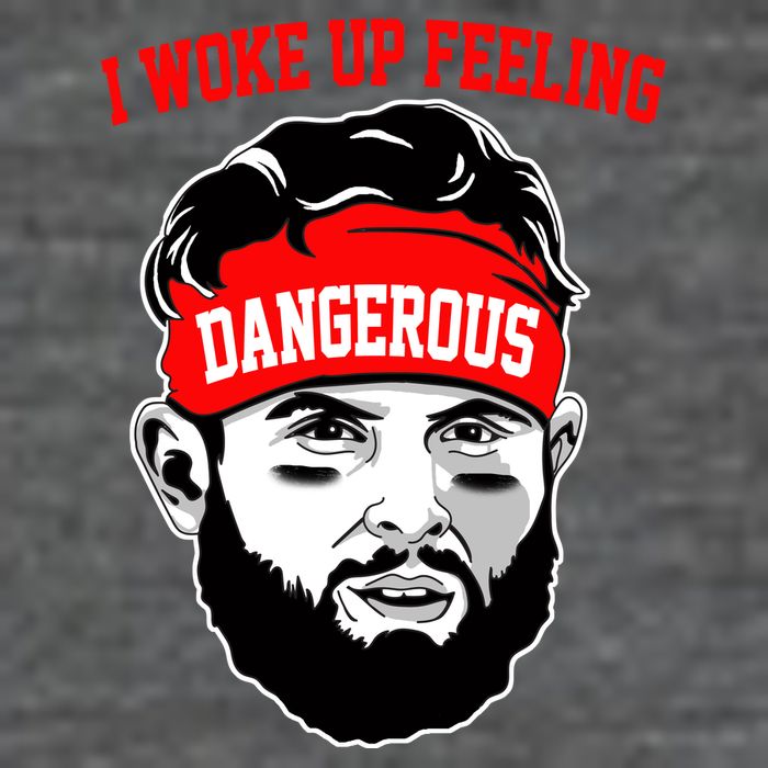 I Woke Up Feeling Dangerous Funny Football Backpack