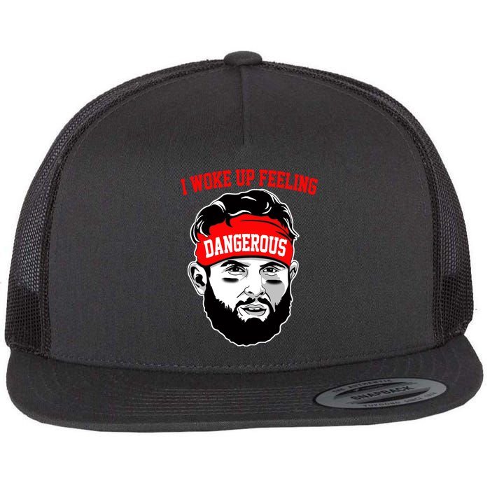 I Woke Up Feeling Dangerous Funny Football Flatbill Hat
