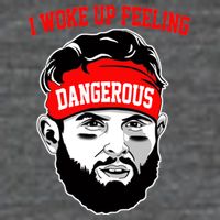 I Woke Up Feeling Dangerous Funny Football Flatbill Hat