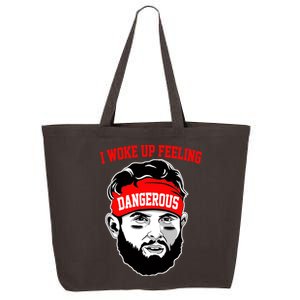 I Woke Up Feeling Dangerous Funny Football 25L Jumbo Tote