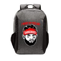 I Woke Up Feeling Dangerous Funny Football Vector Backpack