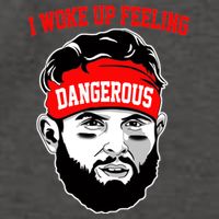 I Woke Up Feeling Dangerous Funny Football Vector Backpack