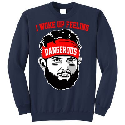 I Woke Up Feeling Dangerous Funny Football Sweatshirt