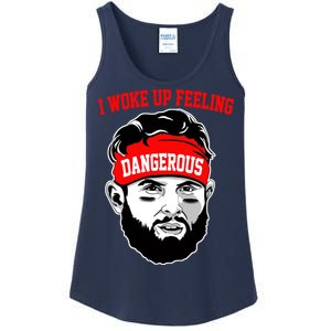 I Woke Up Feeling Dangerous Funny Football Ladies Essential Tank