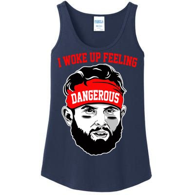 I Woke Up Feeling Dangerous Funny Football Ladies Essential Tank