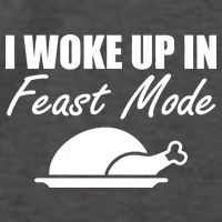 I Woke Up In Feast Mode Thanksgiving Turkey Vector Backpack
