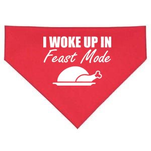 I Woke Up In Feast Mode Thanksgiving Turkey USA-Made Doggie Bandana