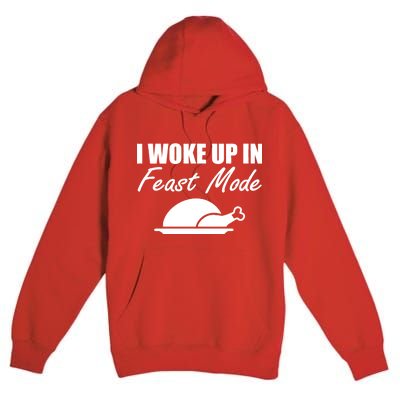 I Woke Up In Feast Mode Thanksgiving Turkey Premium Pullover Hoodie