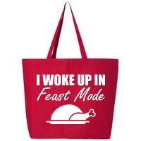 I Woke Up In Feast Mode Thanksgiving Turkey 25L Jumbo Tote