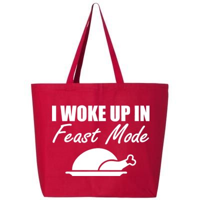 I Woke Up In Feast Mode Thanksgiving Turkey 25L Jumbo Tote