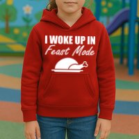 I Woke Up In Feast Mode Thanksgiving Turkey Kids Hoodie