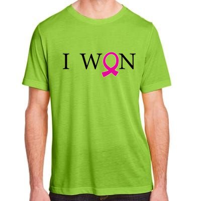 I Won Defeat Breast Cancer Survivor Adult ChromaSoft Performance T-Shirt