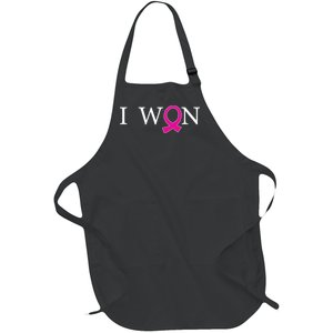 I Won Defeat Breast Cancer Survivor Full-Length Apron With Pockets