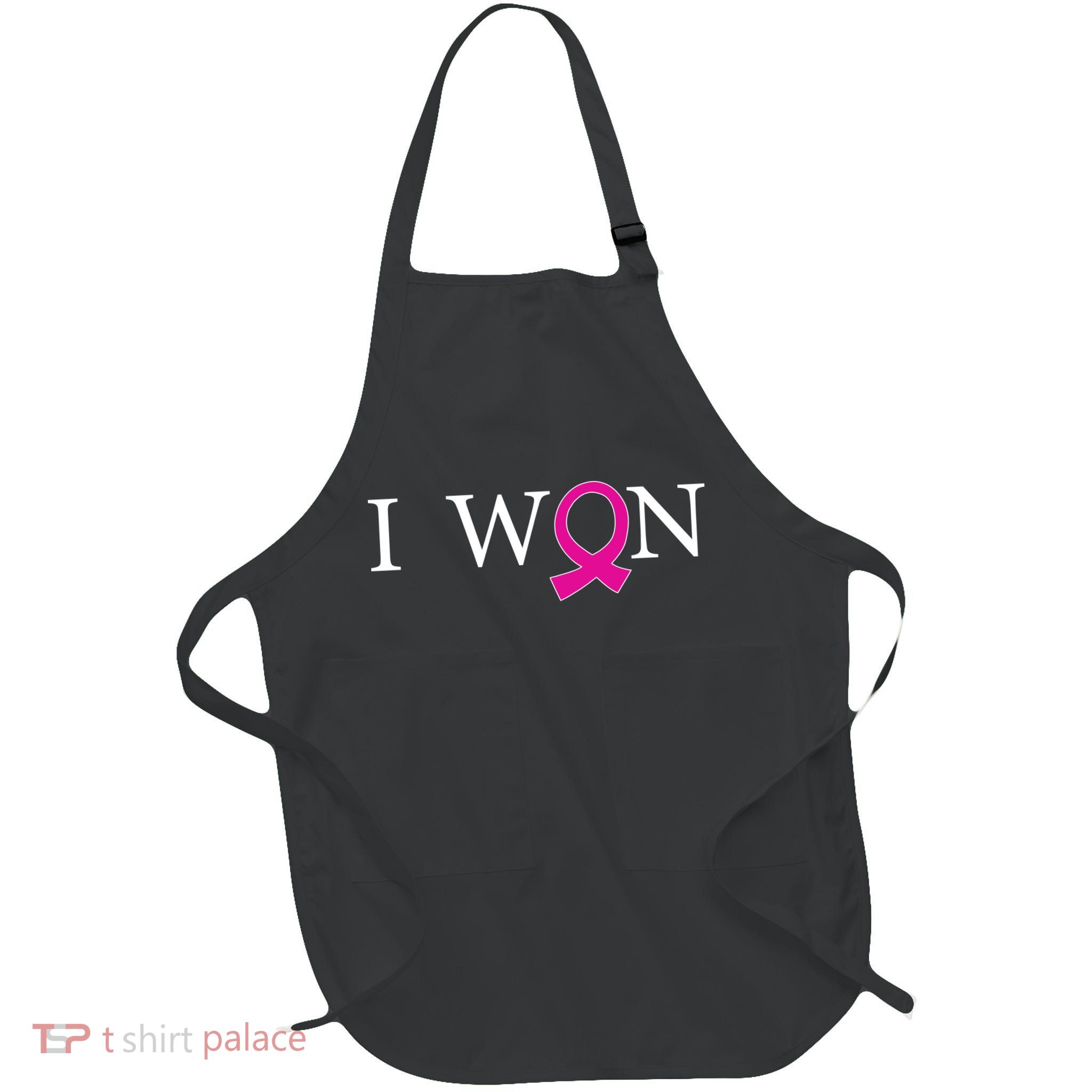 I Won Defeat Breast Cancer Survivor Full-Length Apron With Pockets