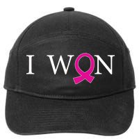 I Won Defeat Breast Cancer Survivor 7-Panel Snapback Hat